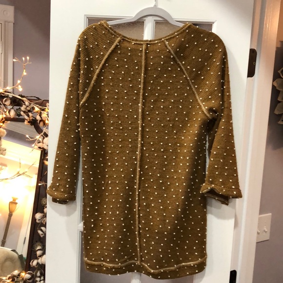 Brown polka dots sweater - Picture 2 of 3